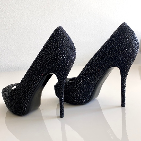 Gucci Black Etoile Sofia High Heel Platform. - Picture 3 of 13